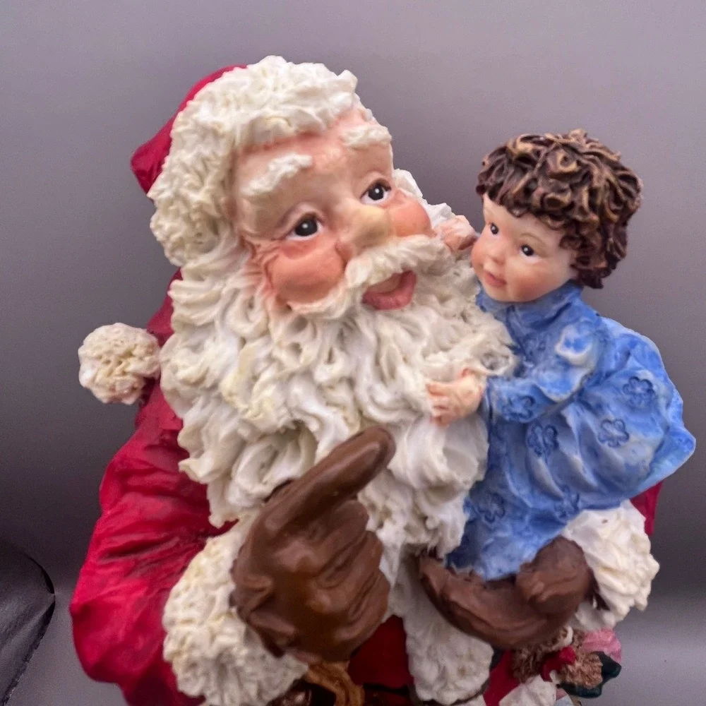 Vtg Dillards Musical Santa Claus Figurine Jolly Old Saint Nick Christmas Decor